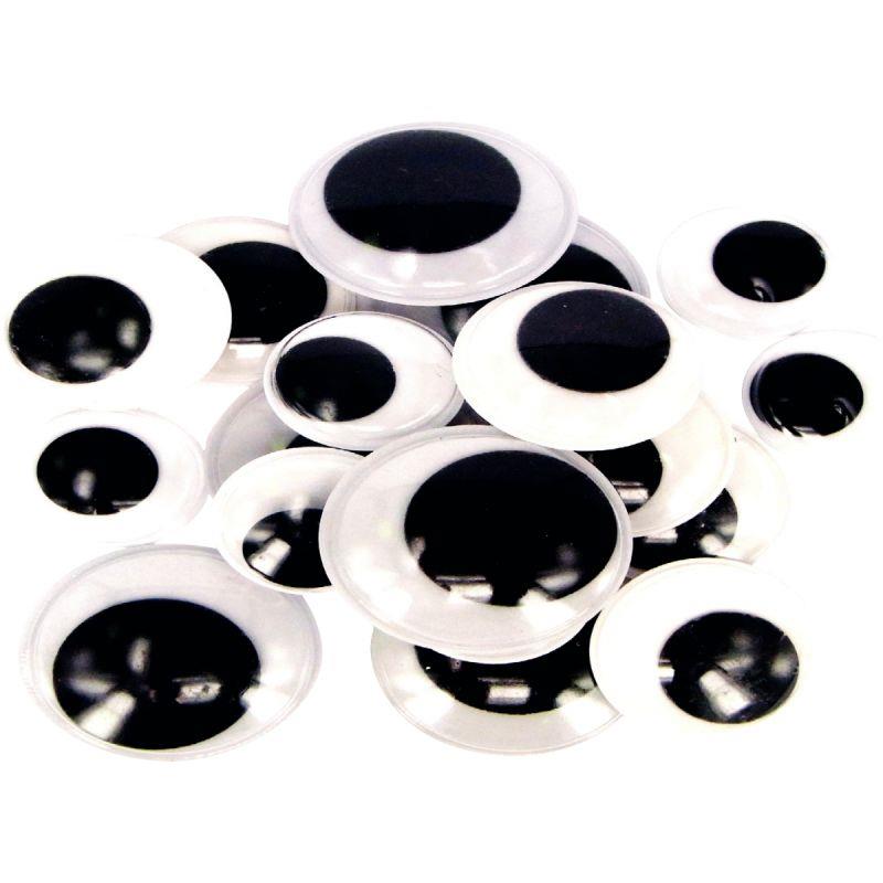 Image de  Sachet de 18 yeux maxi noirs, diamètres : 20, 25 et 30 mm x 3 paires 