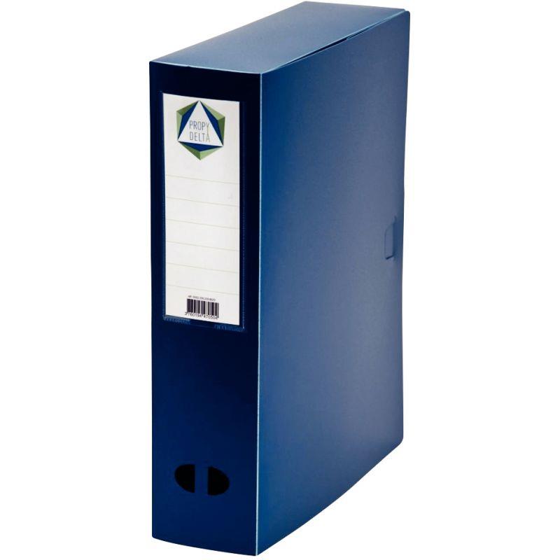 Image de  Boite de classement en polypropylène dos 8 cm, bleu 