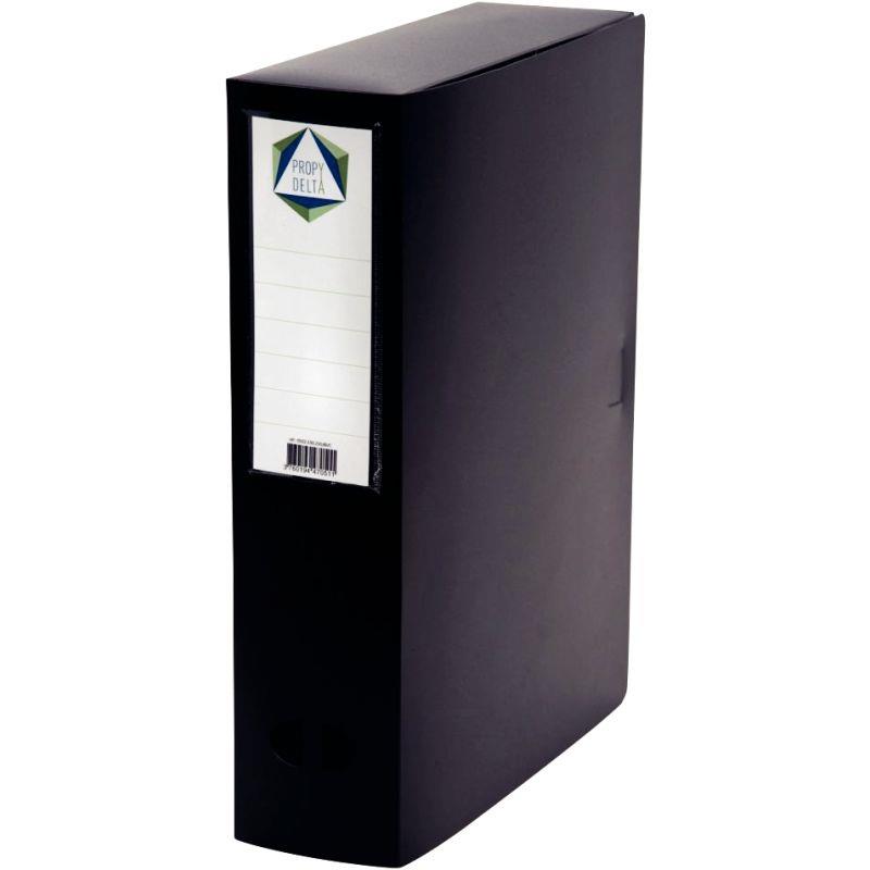 Image de  Boite de classement en polypropylène dos 8 cm, noir 