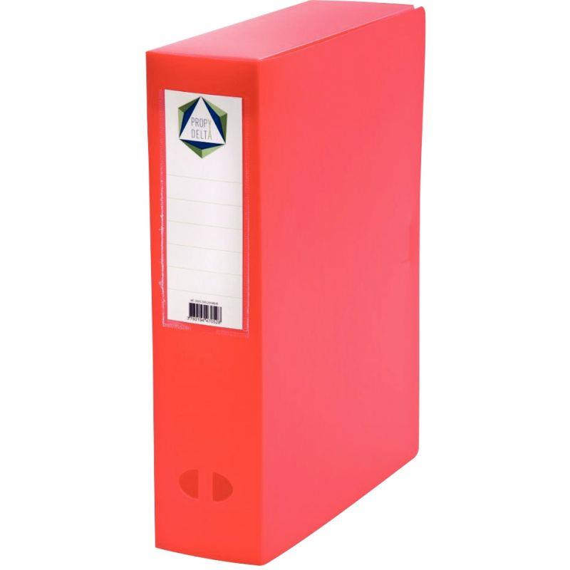 Image de  Boite de classement en polypropylène dos 8 cm, rouge 