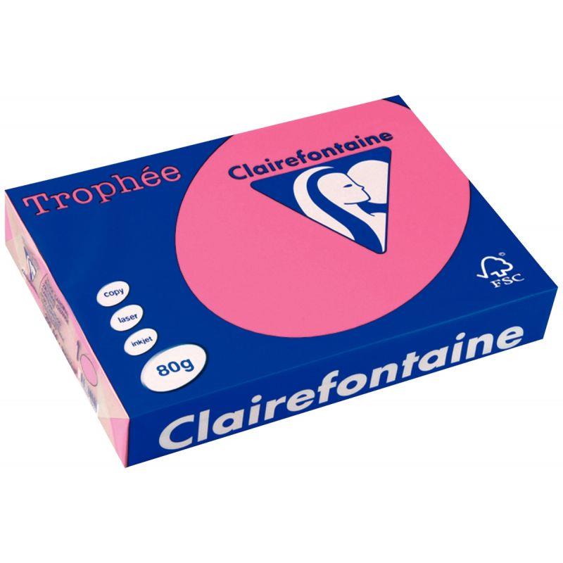 Image de  Ramette de 500 feuilles format A4 80g fuchsia CLAIREFONTAINE 