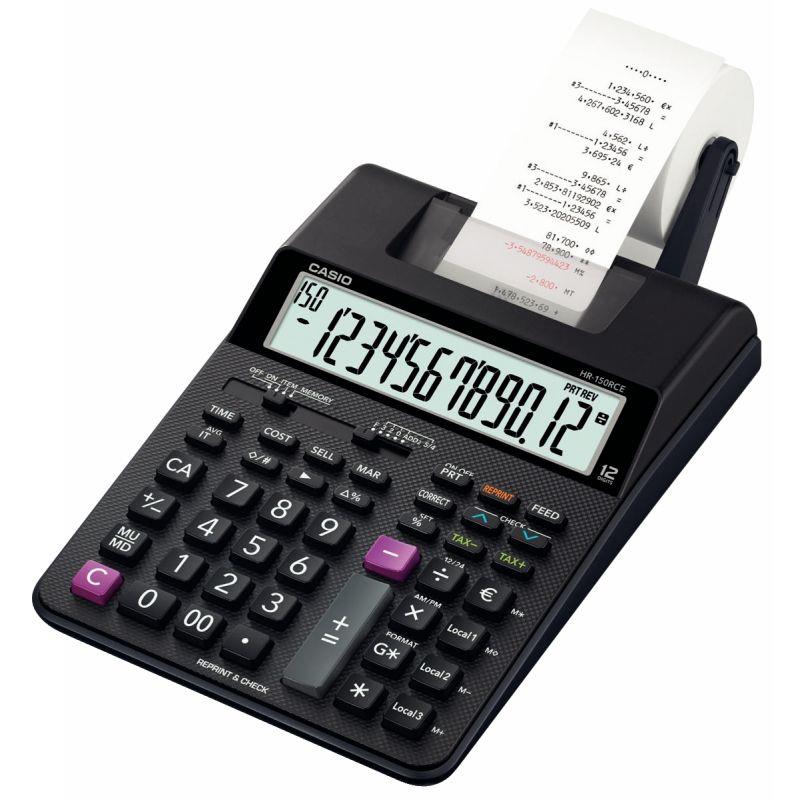 Image de  Machine à calculer imprimante de bureau Casio 12 chiffres HR-150RCE 