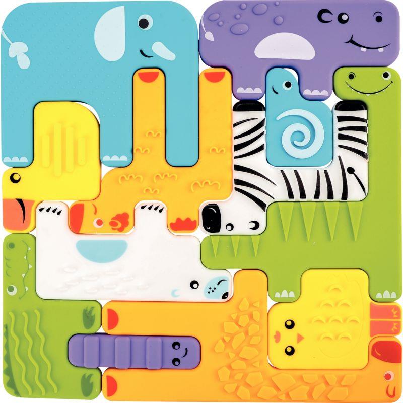 Image de  Puzzle casse-tête animaux en silicone 