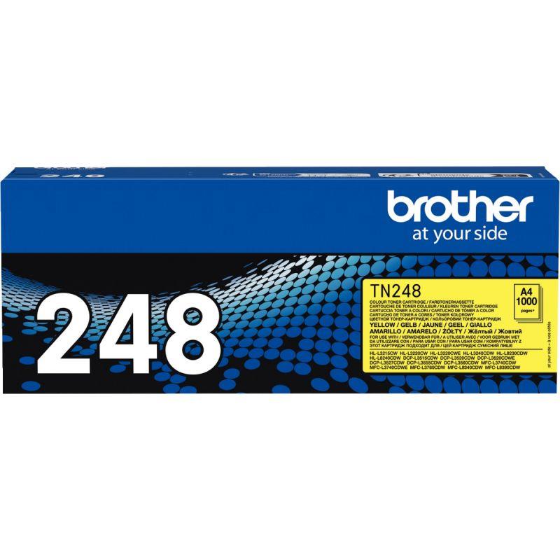 Image de  Brother TN248Y toner laser jaune authentique 