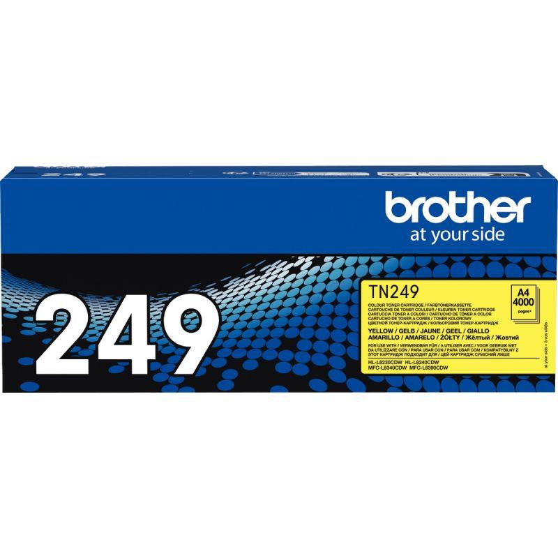 Image de  Brother TN249Y toner laser jaune très haute capacité authentique 