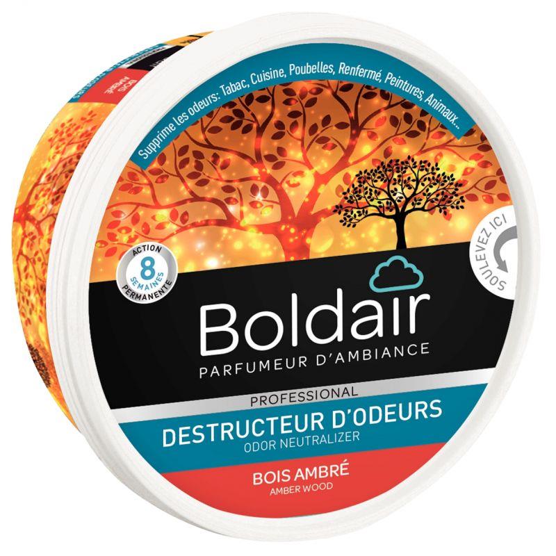 Image de  Boite gel destructeur d''odeurs BOLDAIR bois ambré 