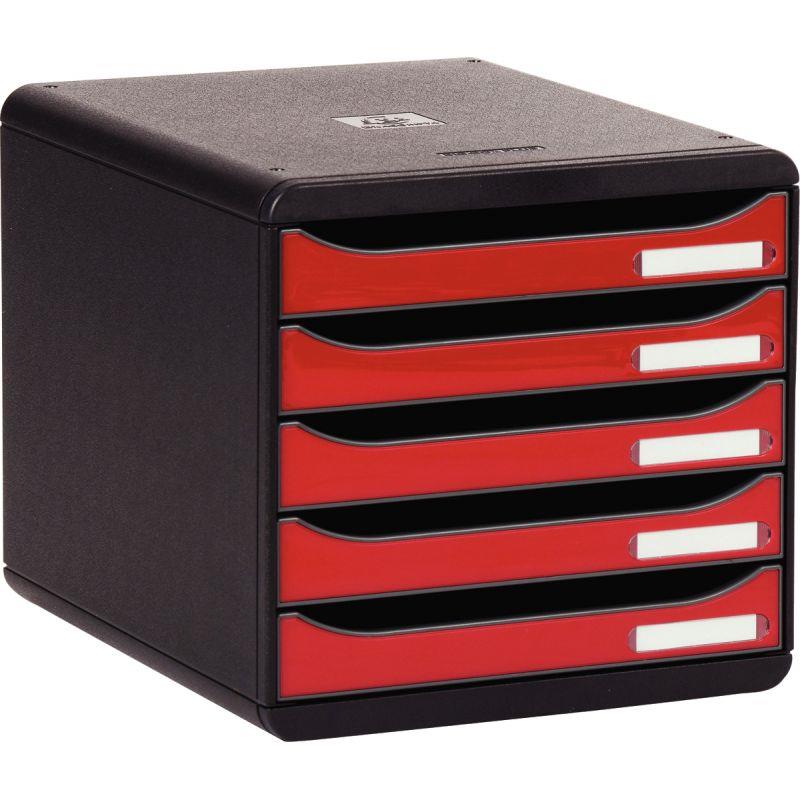 Image de  Module 5 tiroirs BIGBOX+ noir/framboise 