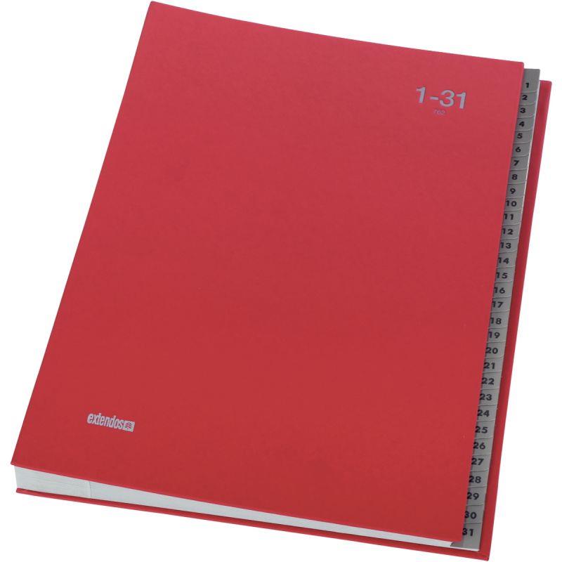 Image de  Trieur numérique 31 compartiments, rouge 