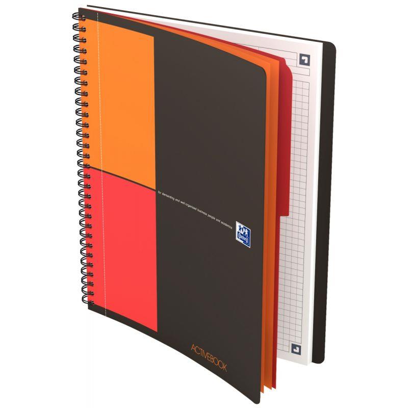 Image de  Cahier à reliure intégrale ACTIVEBOOK format tablette B5 quadrillé 5x5, 160 pages 