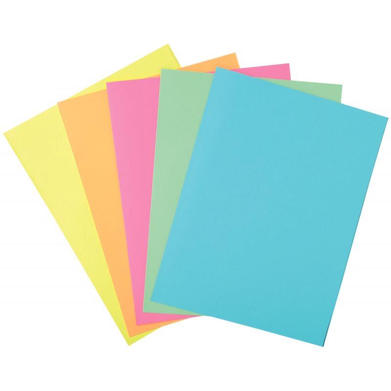 Image de  Paquet de 100 chemises 1 rabat SUPER 160g, format 24x32 cm, coloris pastel assortis 