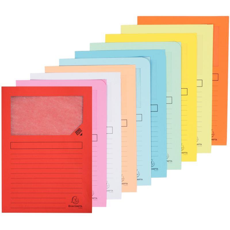 Image de  Paquet de 10 pochettes coin papier SUPER 160g, coloris assortis 