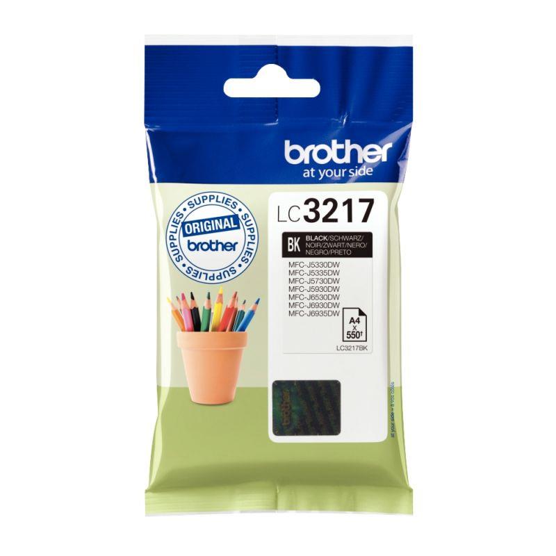 Image de  Brother POT cartouche jet d''encre noire authentique (LC3217BK) 