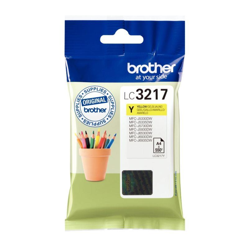 Image de  Brother POT cartouche jet d''encre jaune authentique (LC3217Y) 