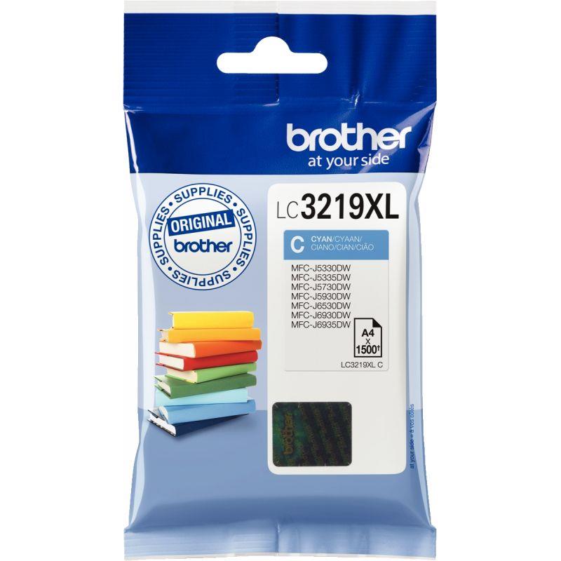 Image de  Brother LIVRE cartouche jet d''encre cyan haute capacité authentique (LC3219XLC) 