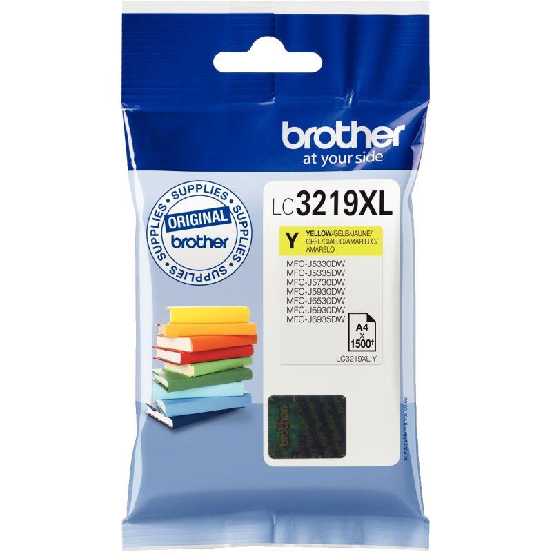 Image de  Brother LIVRE cartouche jet d''encre jaune haute capacité authentique (LC3219XLY) 