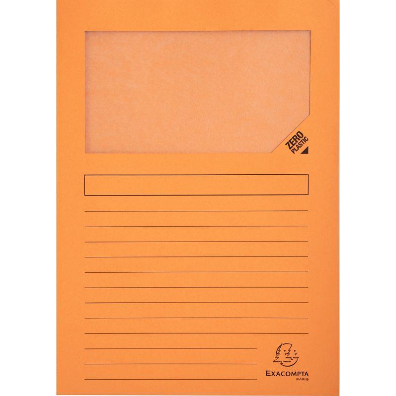 Image de  Paquet de 100 pochettes coin papier FOREVER 130g, orange 