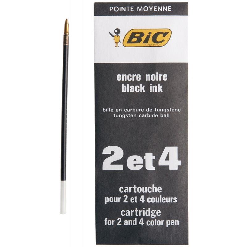 Image de  Recharge 2 et 4 Couleurs pointe moyenne noire 
