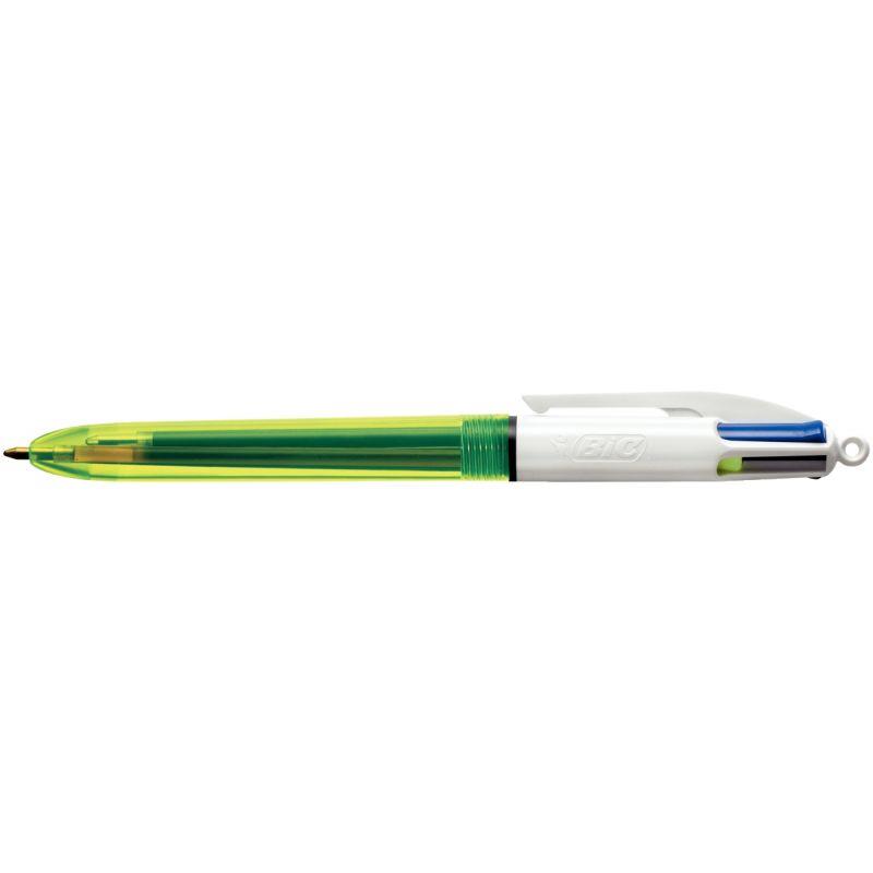 Image de  Stylo bille 4 couleurs fluo 