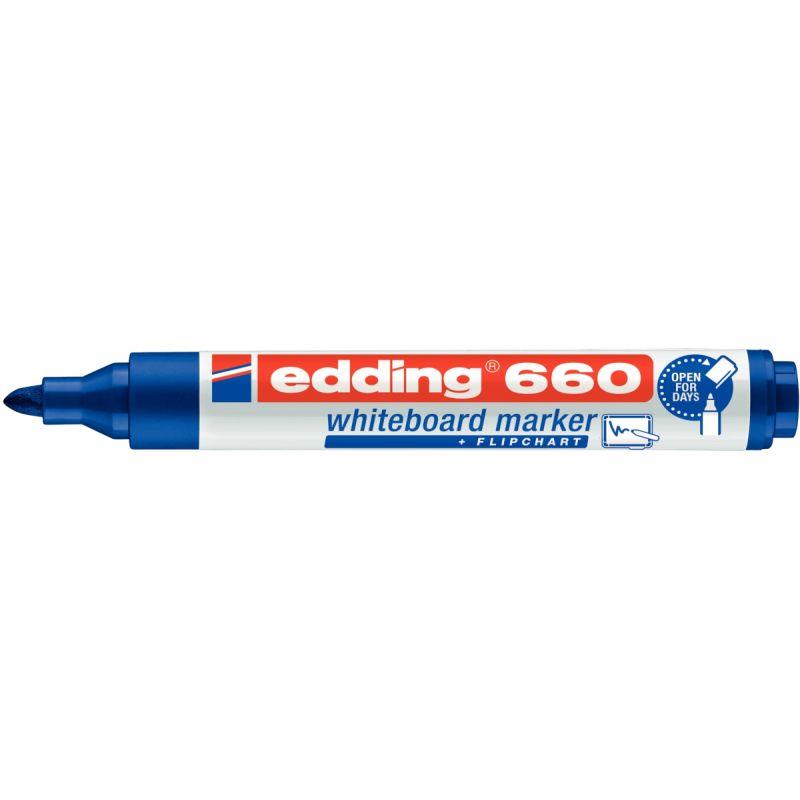 Image de  Marqueur tableau blanc E660 pointe ogive bleu 