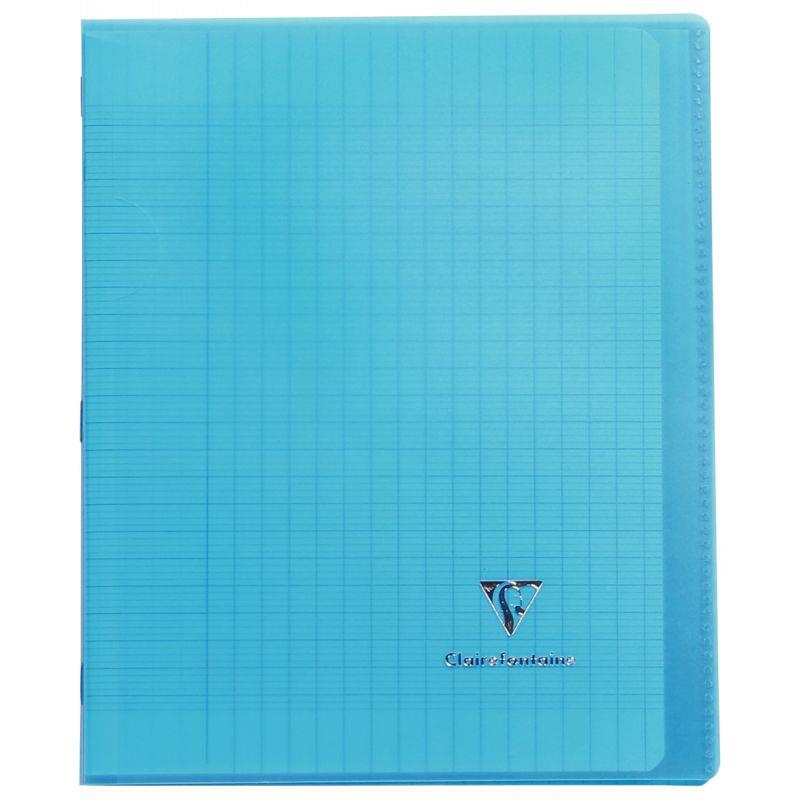Image de  Piqûre 96 pages KOVERBOOK, format 17x22 cm, seyès 90g, couverture polypropylène bleu 
