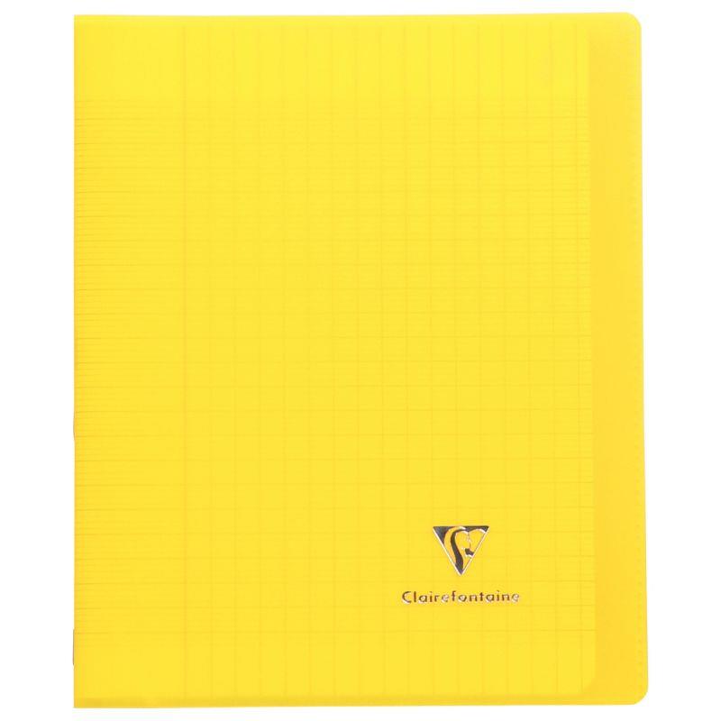 Image de  Piqûre 96 pages KOVERBOOK, format 17x22 cm, seyès 90g, couverture polypropylène jaune 