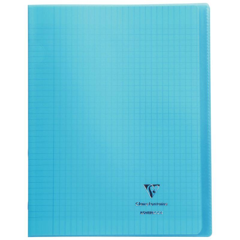 Image de  Piqûre 96 pages KOVERBOOK, format 24x32 cm, seyès 90g, couverture polypropylène bleu 