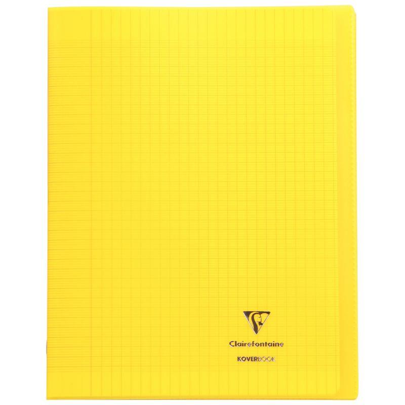 Image de  Piqûre 96 pages KOVERBOOK, format 24x32 cm, seyès 90g, couverture polypropylène jaune 
