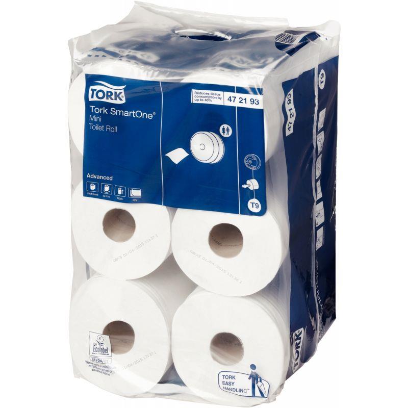 Image de  Lot de 12 rouleaux papier hygiènique T9 SMARTONE 2 plis 