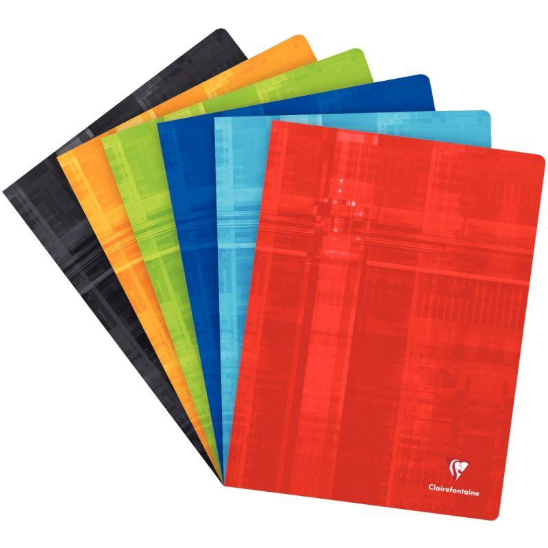 Image de  Piqûre 144 pages CLAIREFONTAINE, format 24x32 cm, seyès, papier 90g 