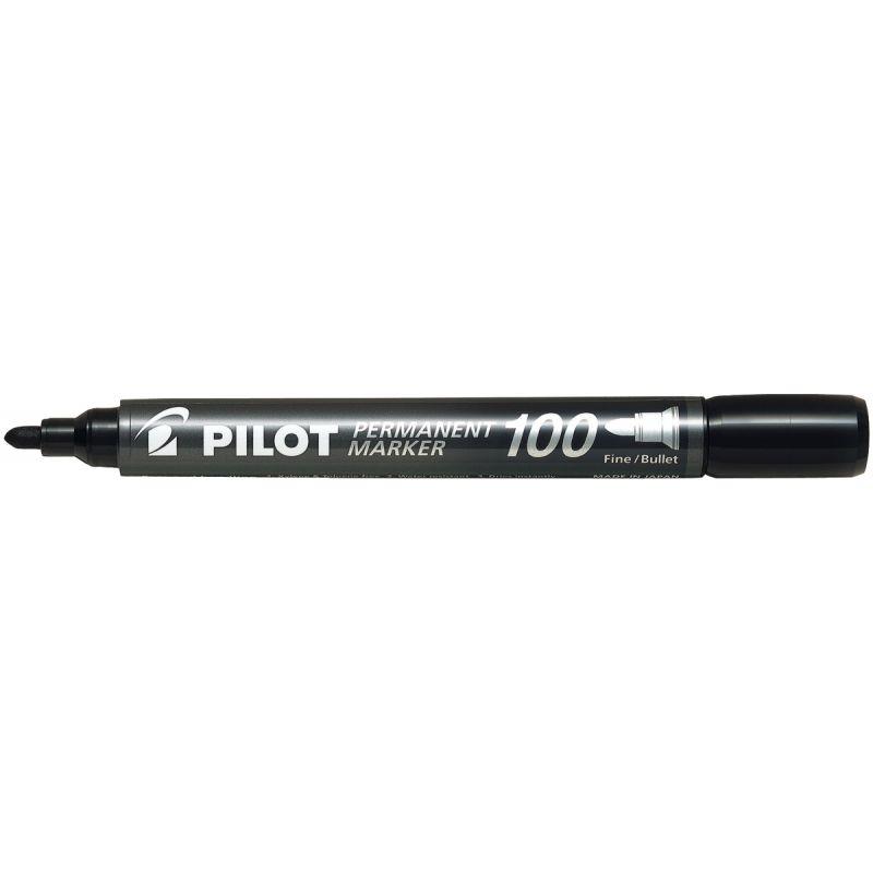 Image de  Marqueur permanent 100 ogive pointe fine noir 