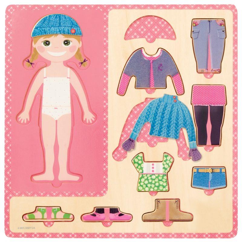 Image de  Puzzle la petite fille s''habille 