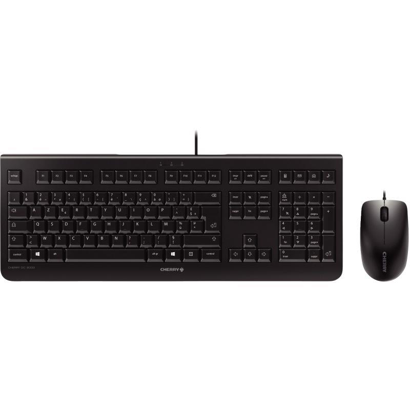 Image de  Clavier et souris Cherry filaire  DC 2000 noir 