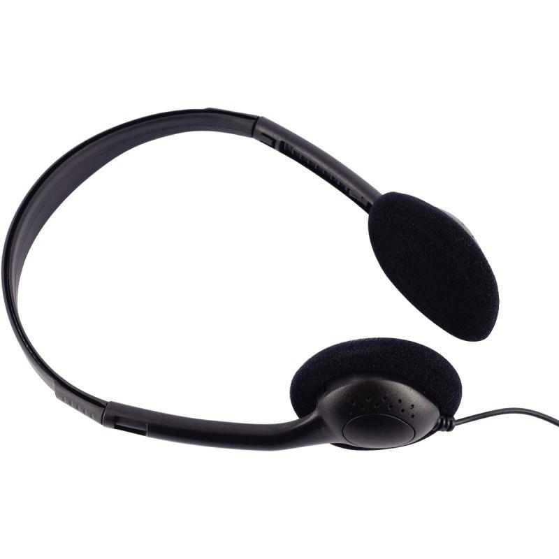 Image de  Casque stéreo jack 3,5mm noir 