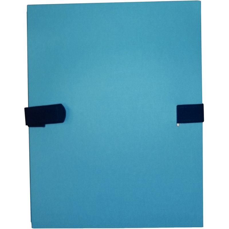 Image de  Chemise extensible toilée avec velcro, bleu 