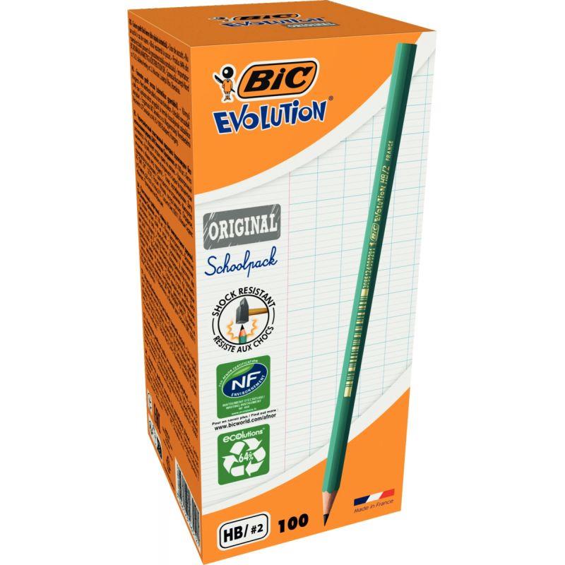 Image de  Schoolpack de 100 crayons Évolution dont 5 gratuits 