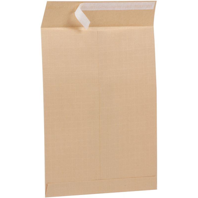 Image de  Paquet de 50 pochettes kraft armé 162x229mm 130g bande siliconée 