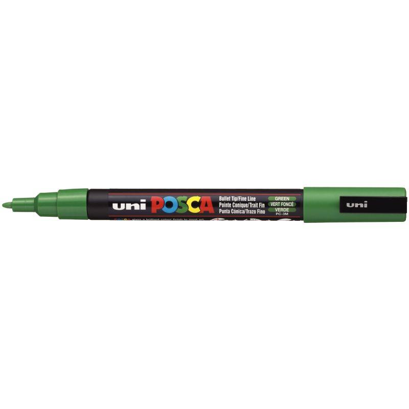 Image de  Marqueur Posca pointe fine ogive vert foncé 