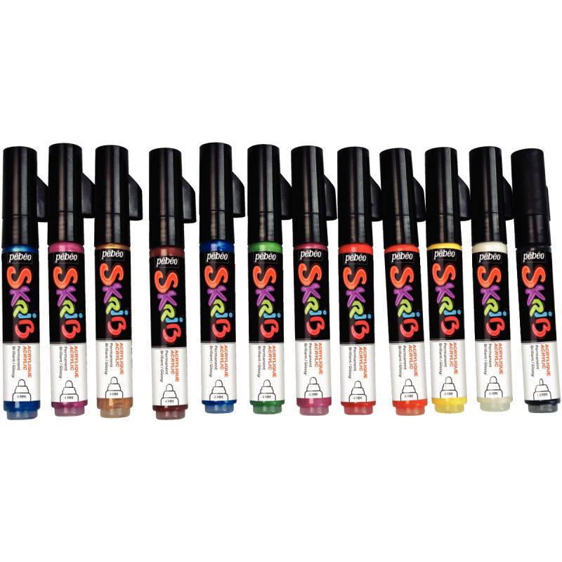 Image de  Set de 12 marqueurs acrylique assortis 