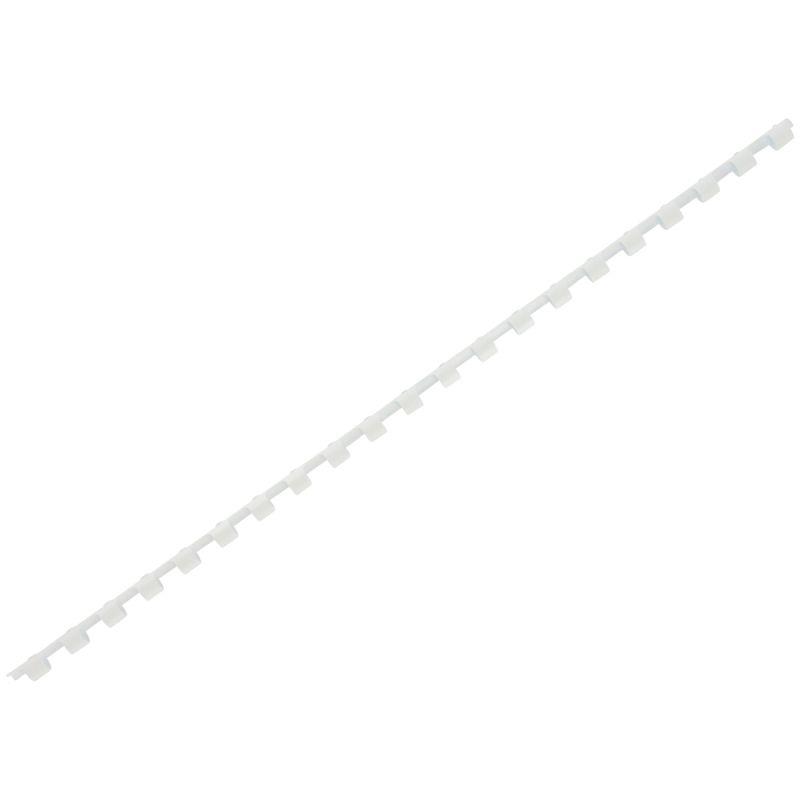 Image de  Boîte de 100 reliures plastiques couleur Ø 6mm blanc 