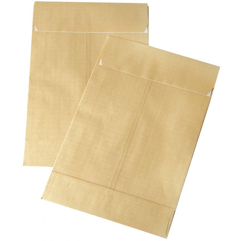 Image de  Paquet de 50 pochettes kraft armé 280x375mm soufflet 70mm bande siliconée 