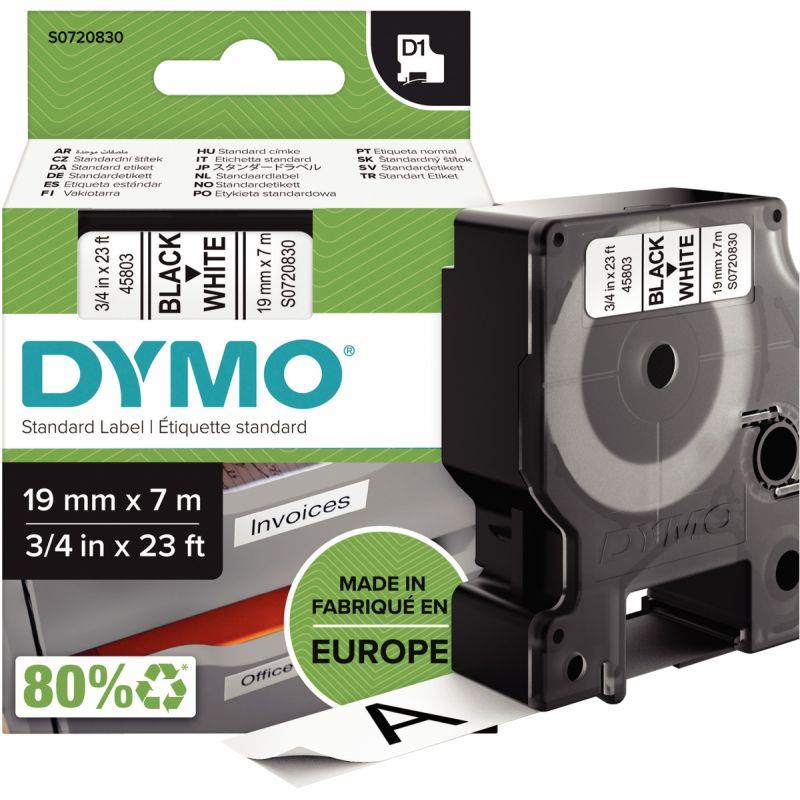Image de  Recharge DYMO D1 19 mm x 7 m noir et blanc 19 mm 