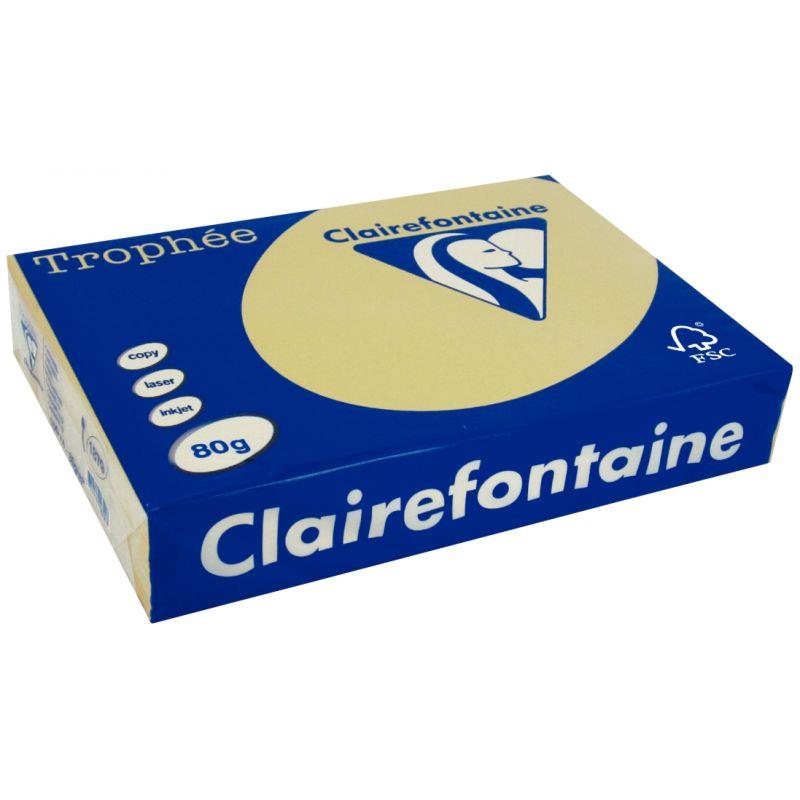 Image de  Ramette de 500 feuilles format A4 80g caramel CLAIREFONTAINE 