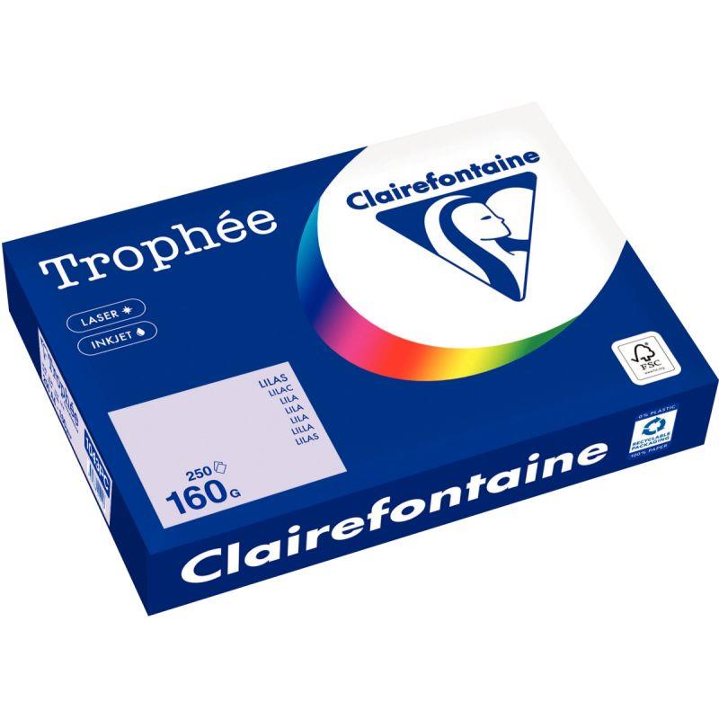 Image de  Paquet de 250 feuilles format A4 160g lilas CLAIREFONTAINE 