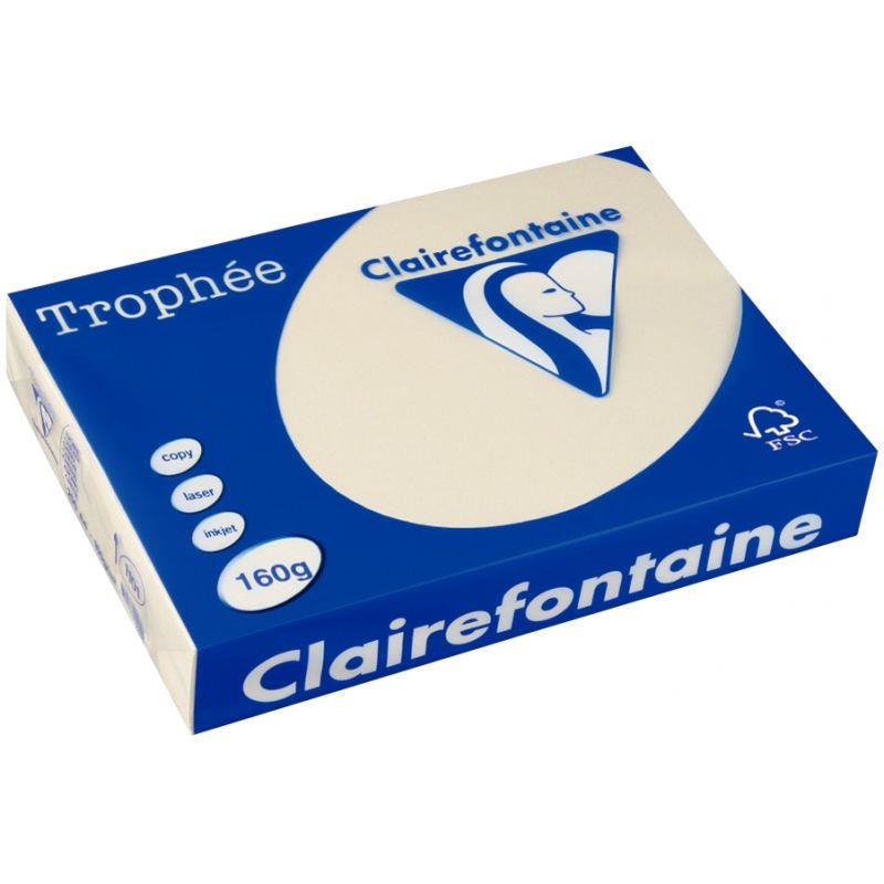 Image de  Paquet de 250 feuilles format A4 160g ivoire CLAIREFONTAINE 