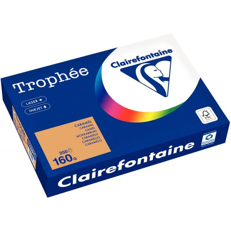 Image de  Paquet de 250 feuilles format A4 160g caramel CLAIREFONTAINE 
