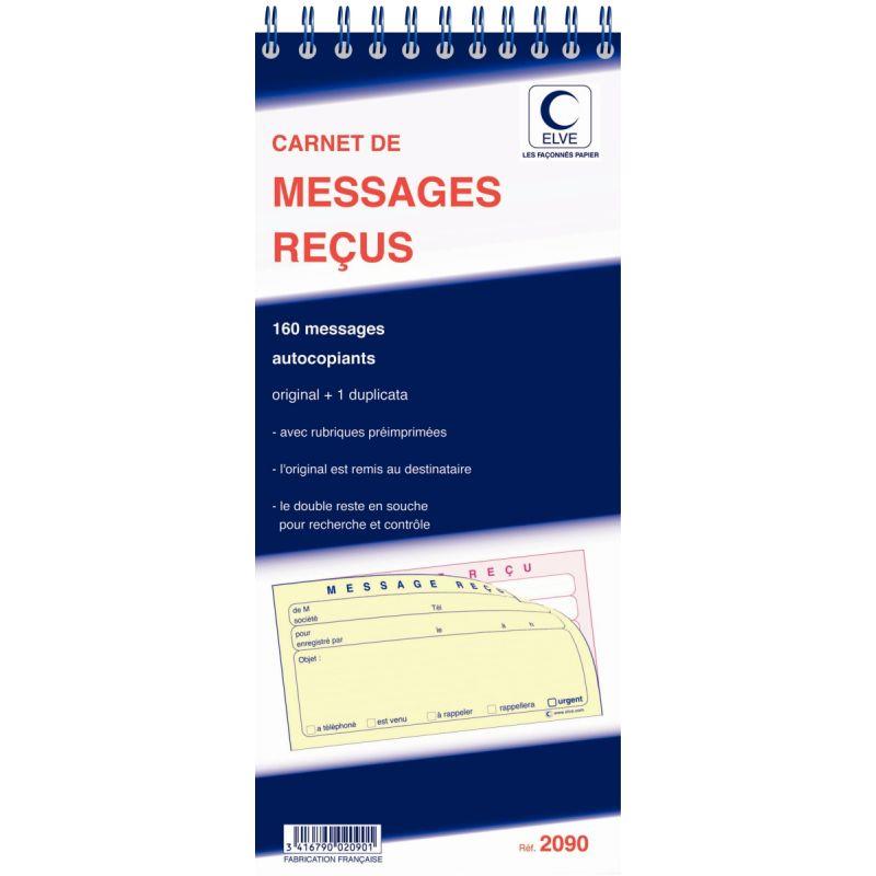 Image de  Carnet de 160 messages reçus 