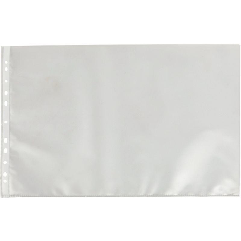 Image de  Sachet de 10 pochettes perforées en PVC pour 1 document A3 ou 2 documents A4 