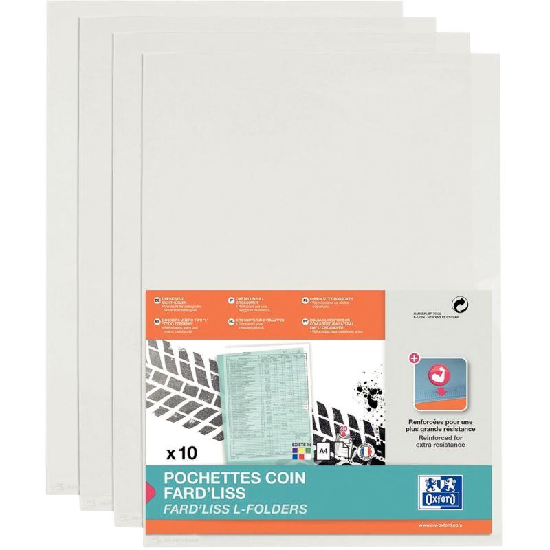 Image de  Sachet de 10 pochettes coin en PVC souple FARD''LISS, incolore 
