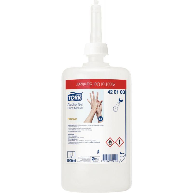 Image de  Carton de 6 recharges 1L de gel hydroalcoolique S1 