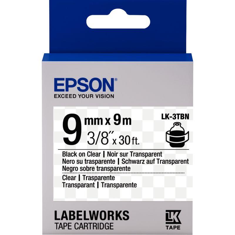 Image de  Recharge EPSON LK  9mmx9m noir/transparent 